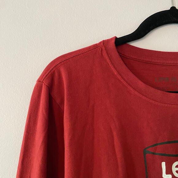 Life Is Good Red Nutcracker Holiday Long Sleeve Crusher Tee Women's size Large - Picture 4 of 10